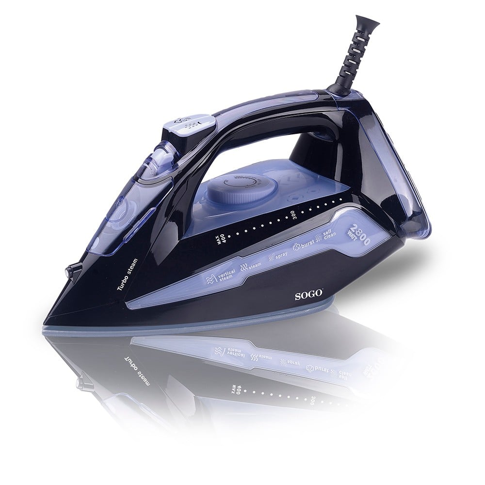Ferro a Vapor SOGO PLA-SS-6330-L (Jato de vapor 200 g/min - Base Cerâmica)