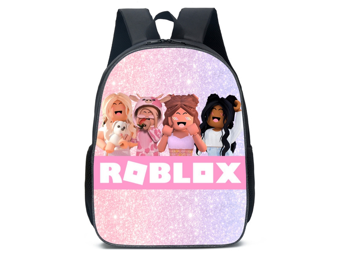 Mochila escolar Roblox para alunos do ensino fundamental e médio, estojo, lancheira e mochila Aquaforge para meninos e meninas.
