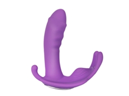 Brinquedo Vibrador Usável Mulher 10 Modos Impermeável Carga Usb Roxo