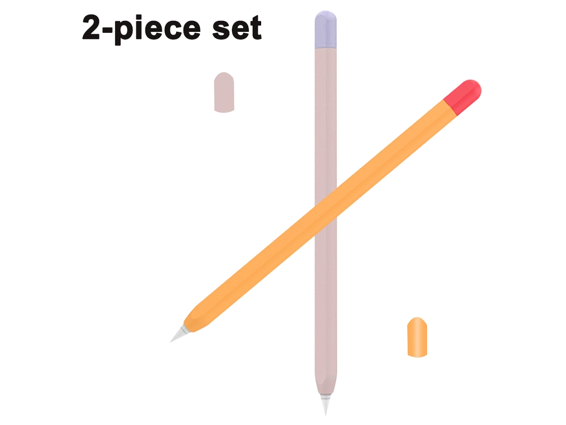 Capa De Silicone 2 Peças Para Apple Pencil 2ª Geração E Ipad Pro