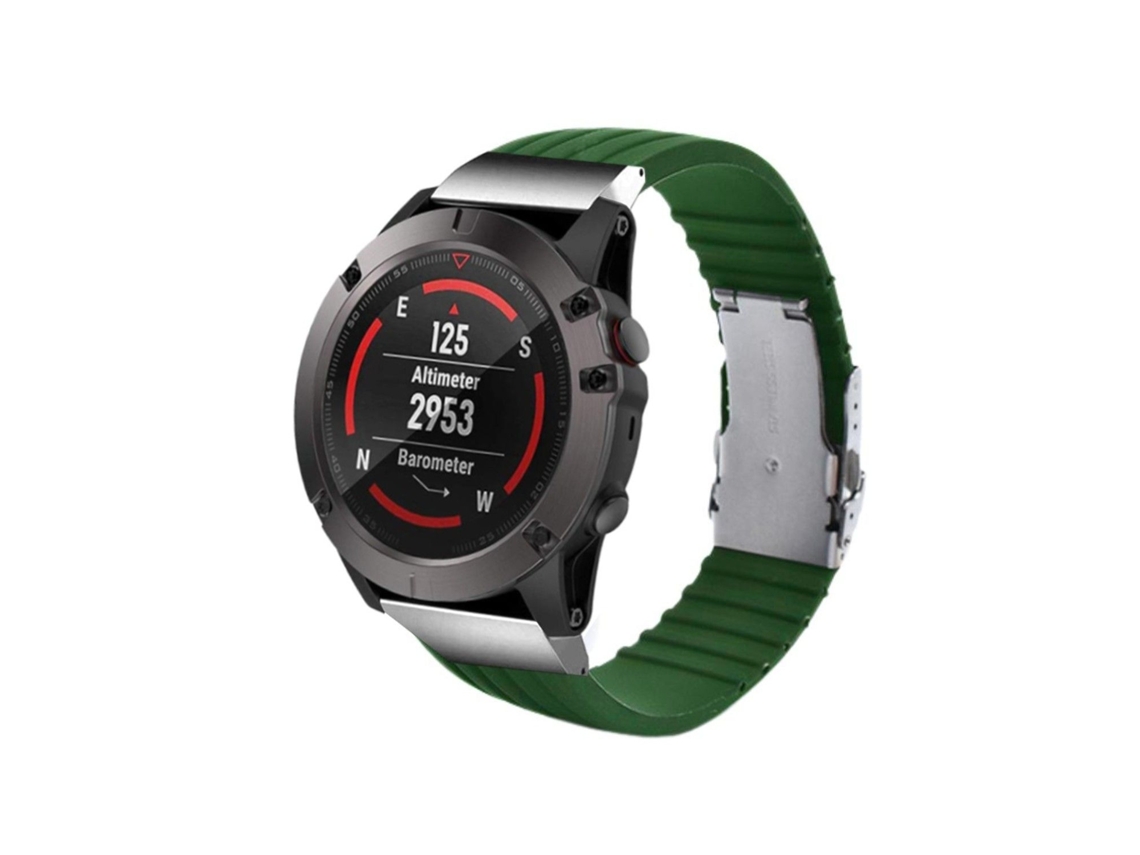 Bracelete Silicone Líquido para Garmin Descent Mk2i Verde