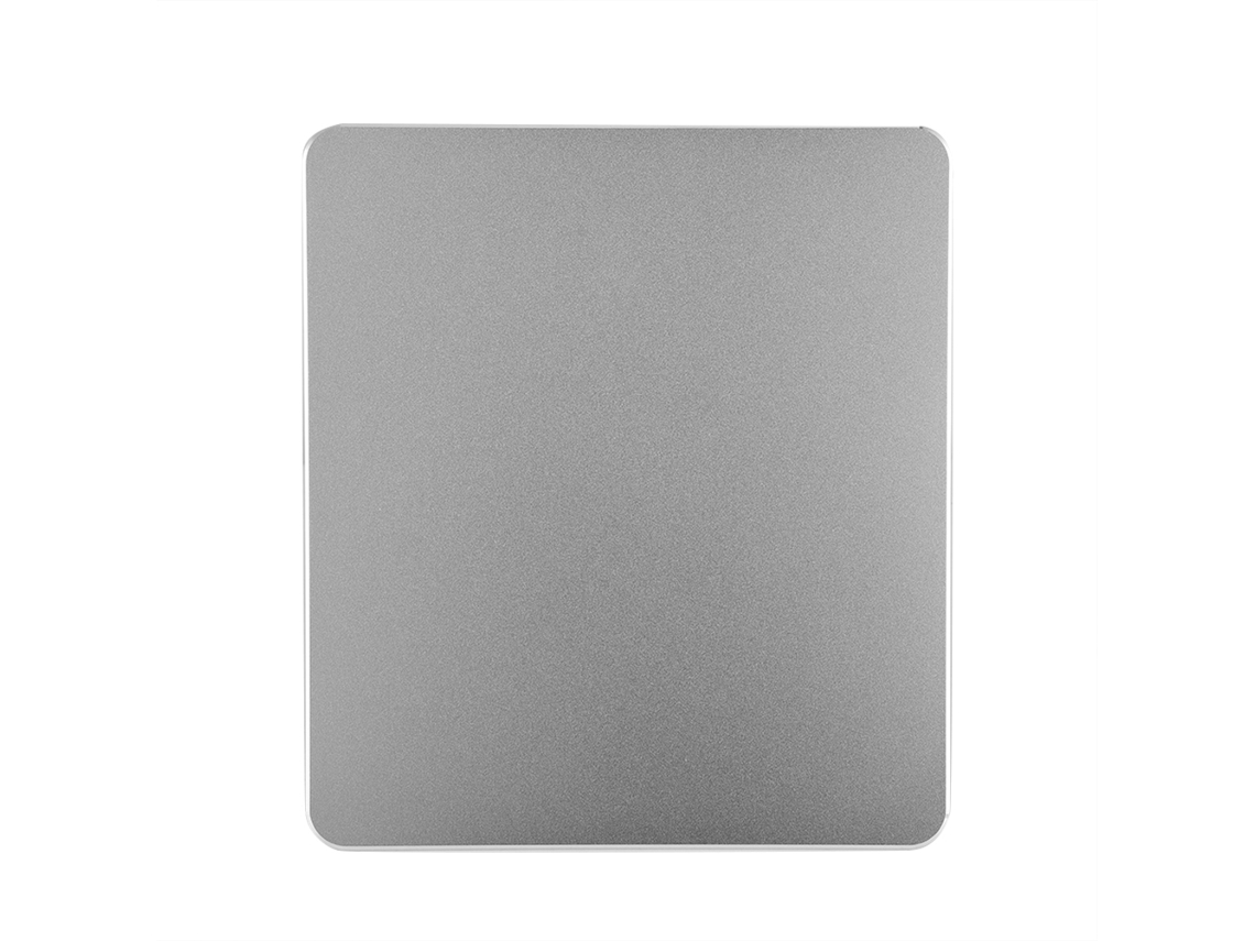 Aetheria mouse Pad Gamer de Alumínio Anti derrapante Bilateral Controle Preciso para Pc Prata