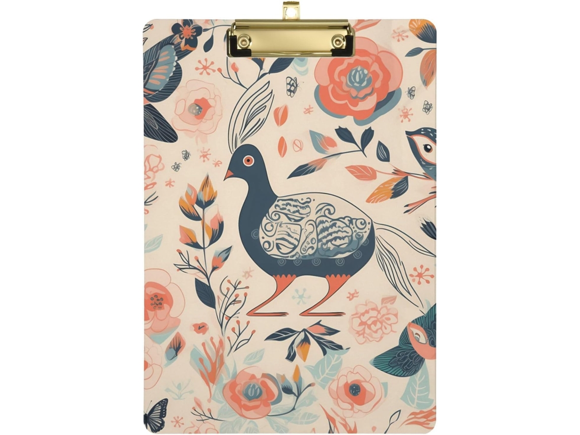 Prancheta Floral Médico, Em Acrílico Laranja E Amarelo, Prancheta Personalizada E Charmosa Professores