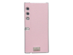 Capa De Celular Com Textura De Lichia E Borda Transparente Para Bolsa Honor V