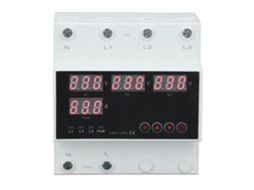 Interruptor de Transferência Automática ATS 63a 3ph com Tela LED e Protector de Tensão Ajustável para Gerador Inversor AC220v