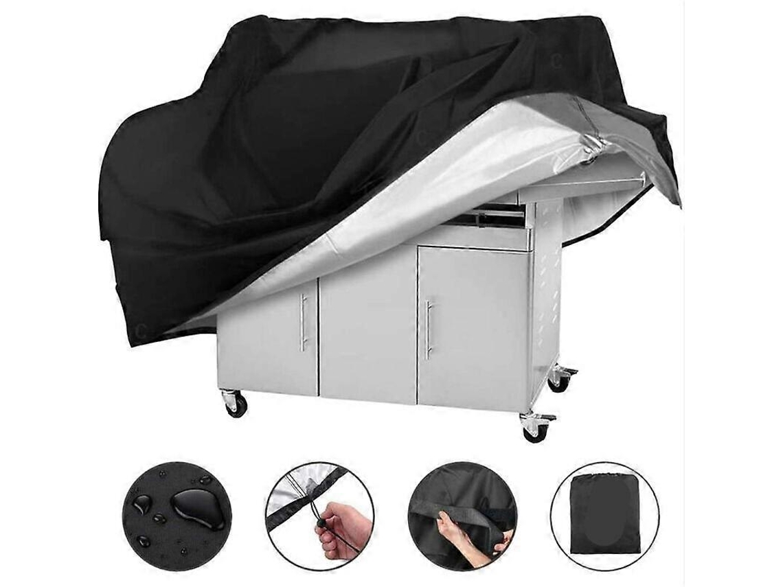 Funda para Churrasqueira Impermeável e Antipoeira, Tela Oxford 210d, 145x61x117cm, Preta