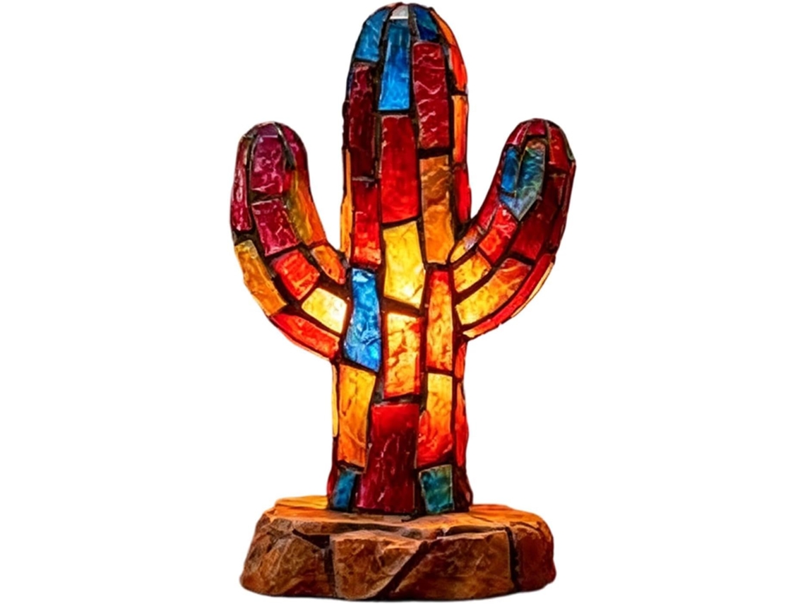 Abajur De Mesa Com Iluminação Suave E Estilo Retrô Artístico.