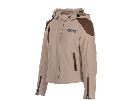 Casaco de Mulher para Motociclismo GMS Softshell Luna Castanho (XL)
