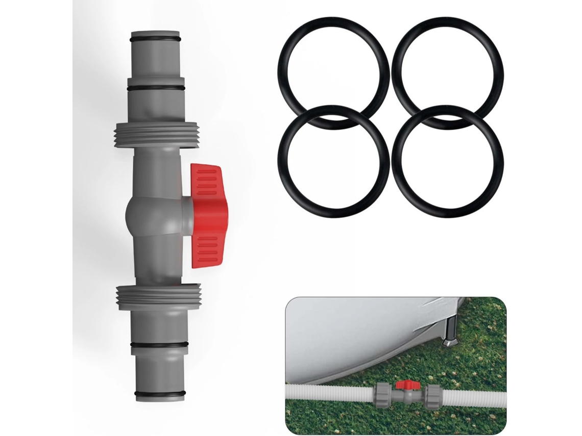 Filtro Para Piscina, Conjunto De 2 Conectores, 1, 5 Polegadas, Eva, Conjunto De 2 Conectores Em T De 1, 5 Polegadas Para Mangueira De Piscina