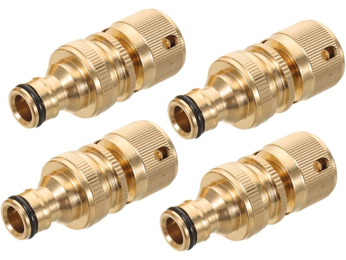 Conjunto De 4 Conectores Rápidos Para Mangueira Com Rosca,