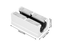 Bucha Linear De Rolamento Sbr20luu 20mm Alumínio