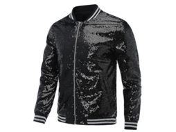 Fasst chaqueta Casual de Secuoyas para Hombre Chaqueta Bomber Con Cremallera para Fiesta