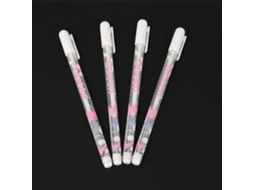 Conjunto De 4 Canetas Em Gel Com Tinta Branca, Instrumentos Escrita
