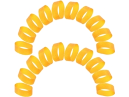 Elásticos longos, amarelos, 160 mm x 20 mm, 88 peças, elásticos de alta resistência para mesas.