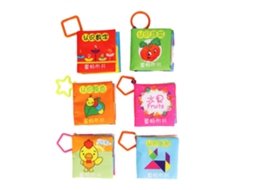 6pcs Livro De Tecido Infantil Antirotação Para Cognição Educativa Clássico Brinquedo Baby Toy