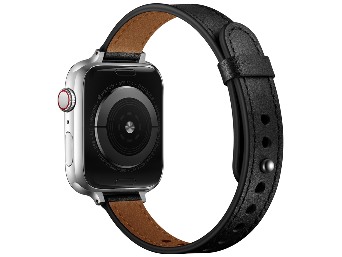 Bracelete para 22mm Universal Couro Genuíno Preto XIAOMOYU