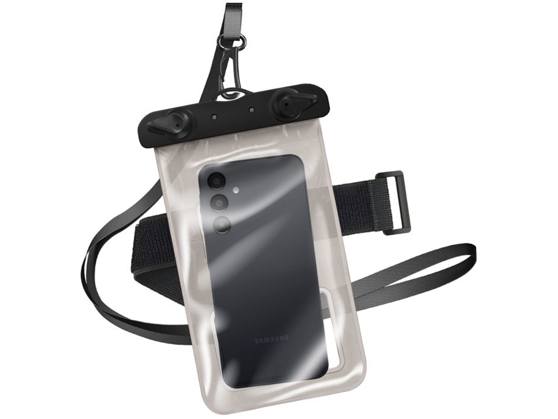 Bolsa De Braço Resistente À Água Para Celular De 5,8 A 6,8 Polegadas Com Alça De Pescoço E Tela Sensível Ao Toque, Transparente.