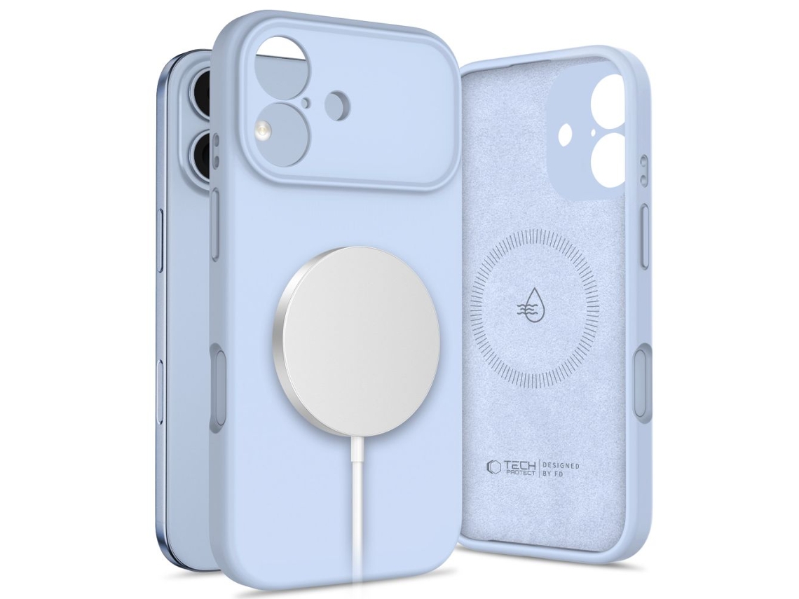 Capa De Silicone Tech-protect Magsafe Para Iphone 17 Proteção Durável Com Design Elegante.