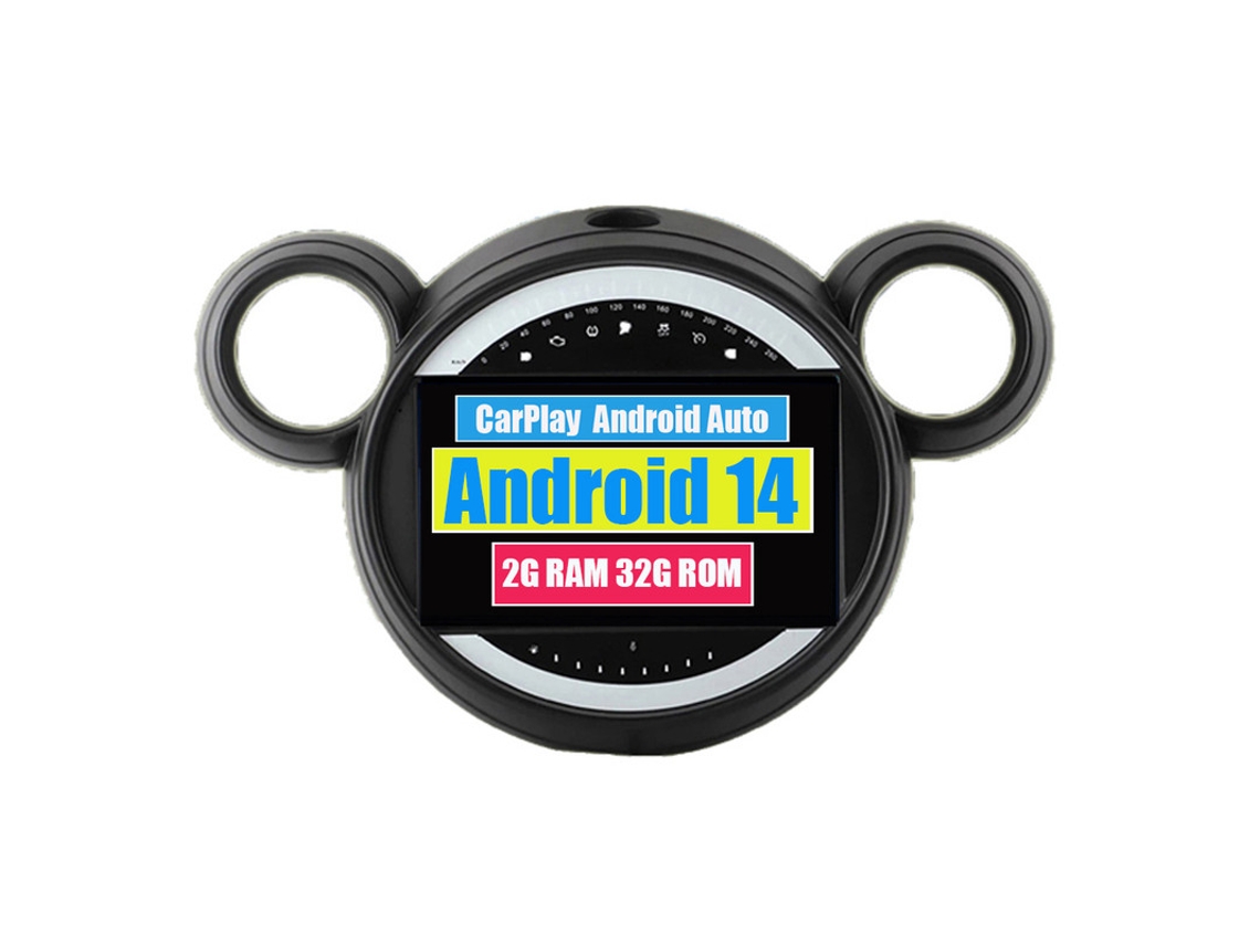 Autorrádio Multimédia Carplay ROVERONE para Bmw Mini Cooper 2010 2016 Android Carro Rádio Bluetooth Gps Navegação