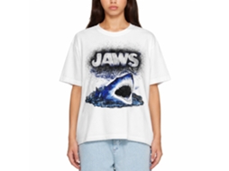 Rockinstone Jaws Movie Watch Out White Adult T-shirt Size:m