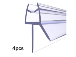 Conjunto De 4 Peças De Tiras De Vedação Em Pvc Para Porta De Box De Chuveiro Com Tela De Vidro, No Banheiro