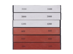 Conjunto de 6 pedras de afiar para facas com grãos de 180 a 3000.