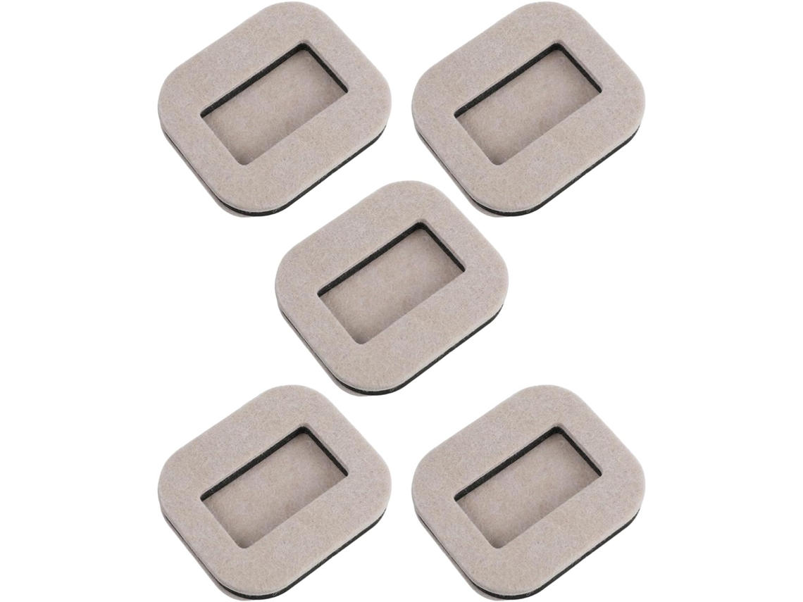 Amosfun Conjunto De 5-tapetes Feltro Antiderrapantes Para Rodas Móveis, Ideais Para Pisos De Madeira, Azulejos E