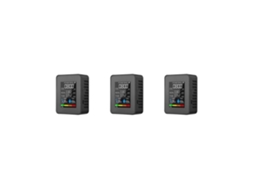 Monitor de Qualidade do Ar 3x 5 em 1: Medidor de Tvoc, Hcho, Temperatura, Umidade e Co2, Detector de Co2 Recarregável Via Usb, Preto SUNNY SPACES