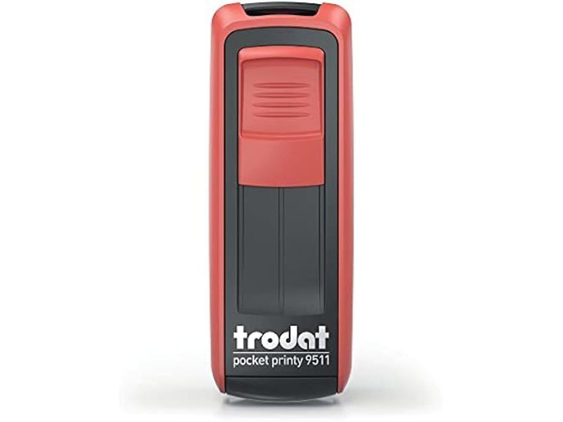 Almofada de Tinta Pocket Printy 9511 Preto/Vermelho Fogo TRODAT Tipo: N.D.; Quantidade Por Pacote: N.D.