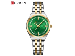 Relógio Feminino Com Pulseira De Aço, Mostrador Estampado Elegante E Resistente À Água.