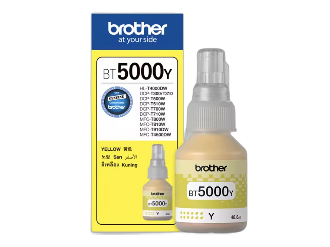 Bt5000y (amarelo)brother Btd60bk Bt5000c Bt5000m Bt5000y Para Dcp-t226 Mfc-t920dw Dcp-820dw Dcp-t520w Mfc-t4500dw Btd60