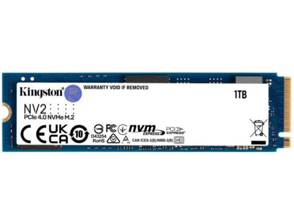Disco Interno SSD NVMe KINGSTON SNV2S/1000G (1 TB - M.2 - 3.500 MB/s)