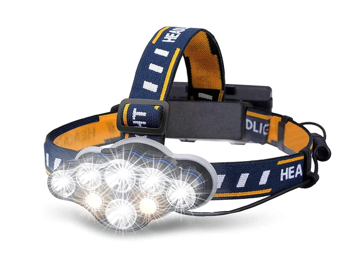 Lanterna Cabeça Led 8modos Recarregavel Usb Ipx8 Preta Yizhood