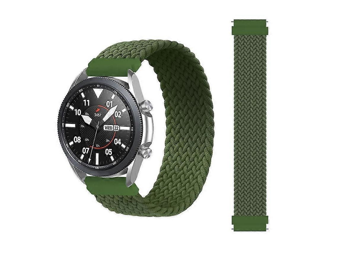 Pulseira De Nylon Trançado Ajustável E Elástica Para Samsung Galaxy Watch Active / Active2 40mm / Active2 44mm, Tamanho: 165mm (arco-íris)