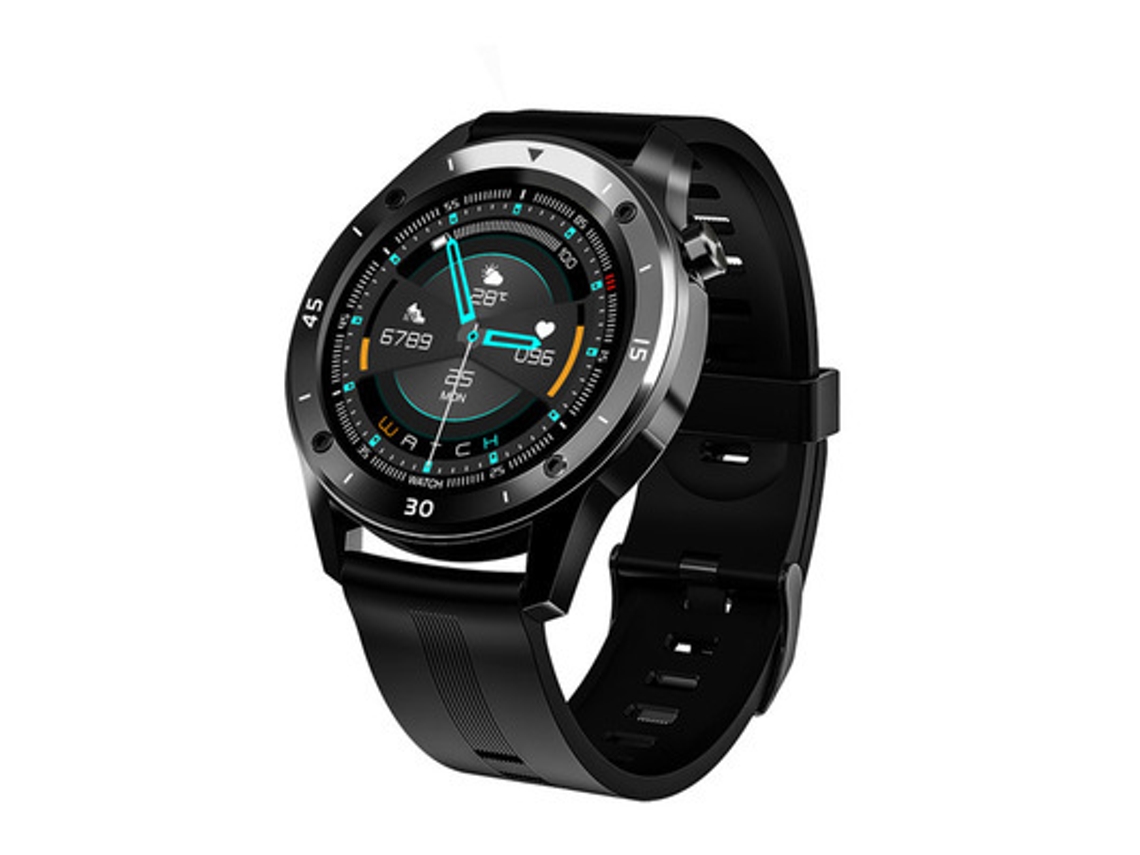 Smartwatch À Prova D'Água Monitor de Pressão Arterial e Frequência Cardíaca Rastreador de Atividade Física Preto JL-EIGHT
