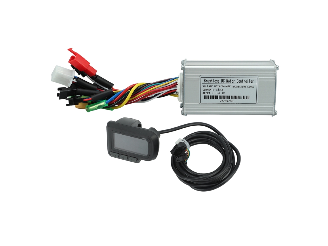 Controlador de motor brushless com 3 modos sine wave 250w 350w 24v 36v 48v com display lcd para bicicleta elétrica S/MARCA