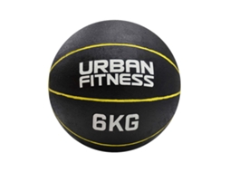 Bola Medicinal Amarela Urban Fitness 6kg Bola De Ginástica Para Treinamento De Força
