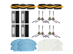 Ad-hepa filtro rolo escova mop panos para ecovacs deebot ozmo t8 aspirador de pó escovas laterais limpeza trapos descartáveis