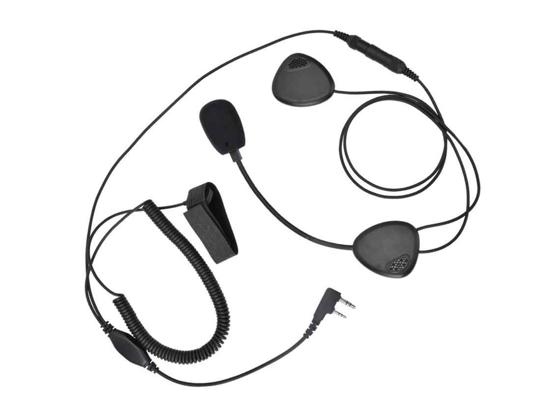 Mali fone de Ouvido Headset para Capacete Moto Bicicleta com Ptt À Prova D'água e Microfone Anti ruído