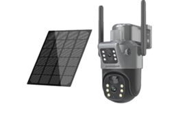 Cã¢mera De Vigilã¢ncia, Lente Dupla, Alimentada Por Solar E Bateria, Cã¢mera Ptz Solar Wifi Oem