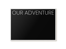 Magnetic Glass Board Our Adventure For The Hall Espelharte (100x70 Cm)