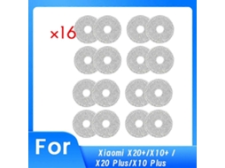 16 Pcs Cleaning Rag For X20+/x10+ / X20 Plus/x10 Plus Robot Vacuum Cleaner Parts Replacement