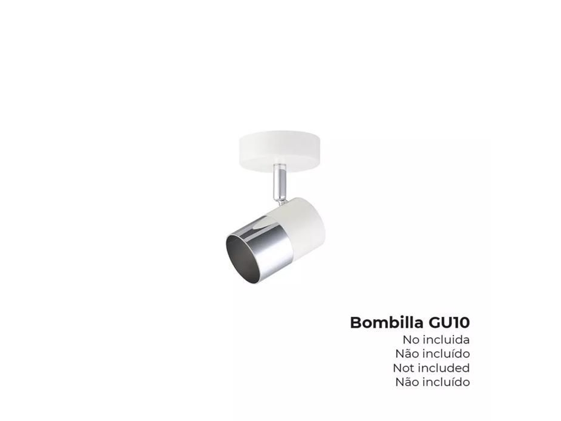 Luminária de parede para 1 lâmpada GU 10 BRILVIBERA