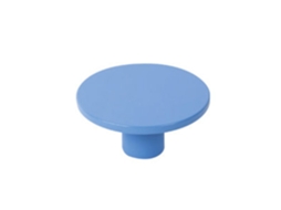 Puxador para Móveis em Abs 40 Mm de Diâmetro Pintado de Azul Pacote de 36 Peças HARDWAREXCHANGE