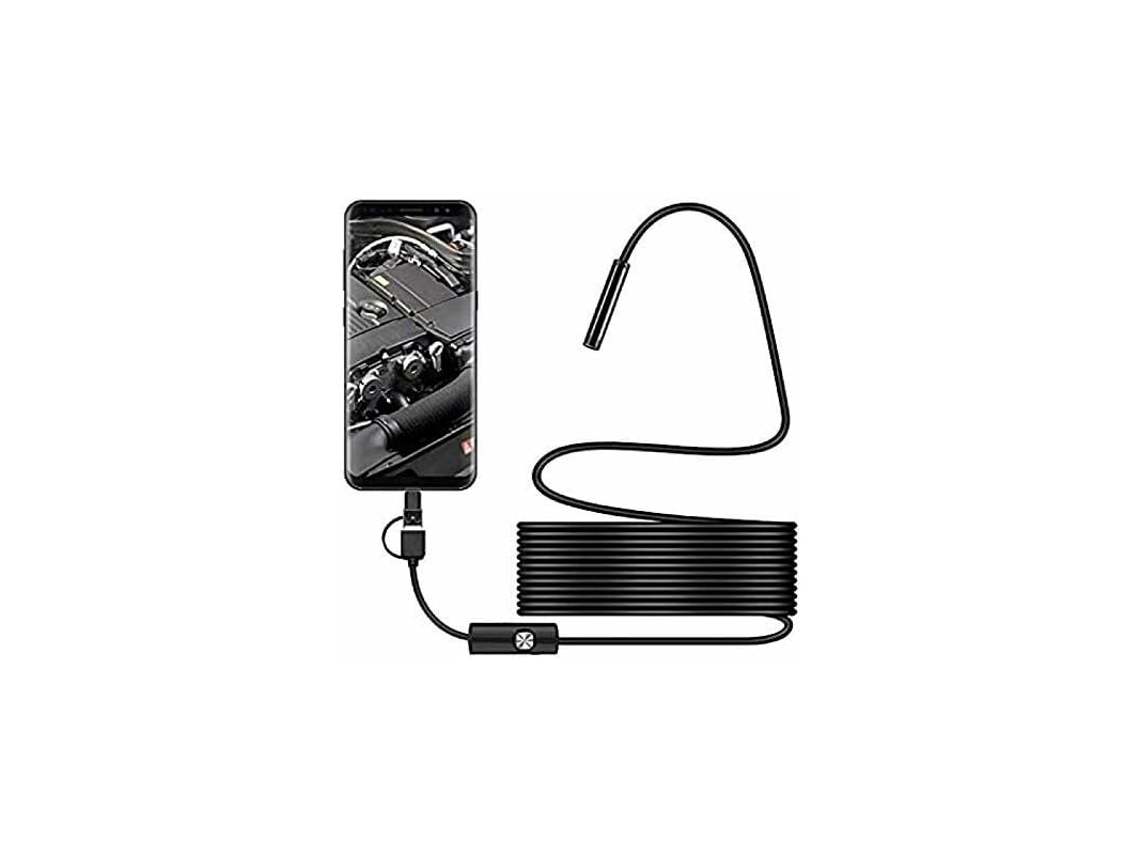 Câmera De Inspeção Usb Snake, Endoscópio Usb C À Prova Dágua Ip67 De 2,0 Mp, Câmera Tipo C Com 8 Luzes Led Ajustáveis ​​para Android E Pc Aquaforge