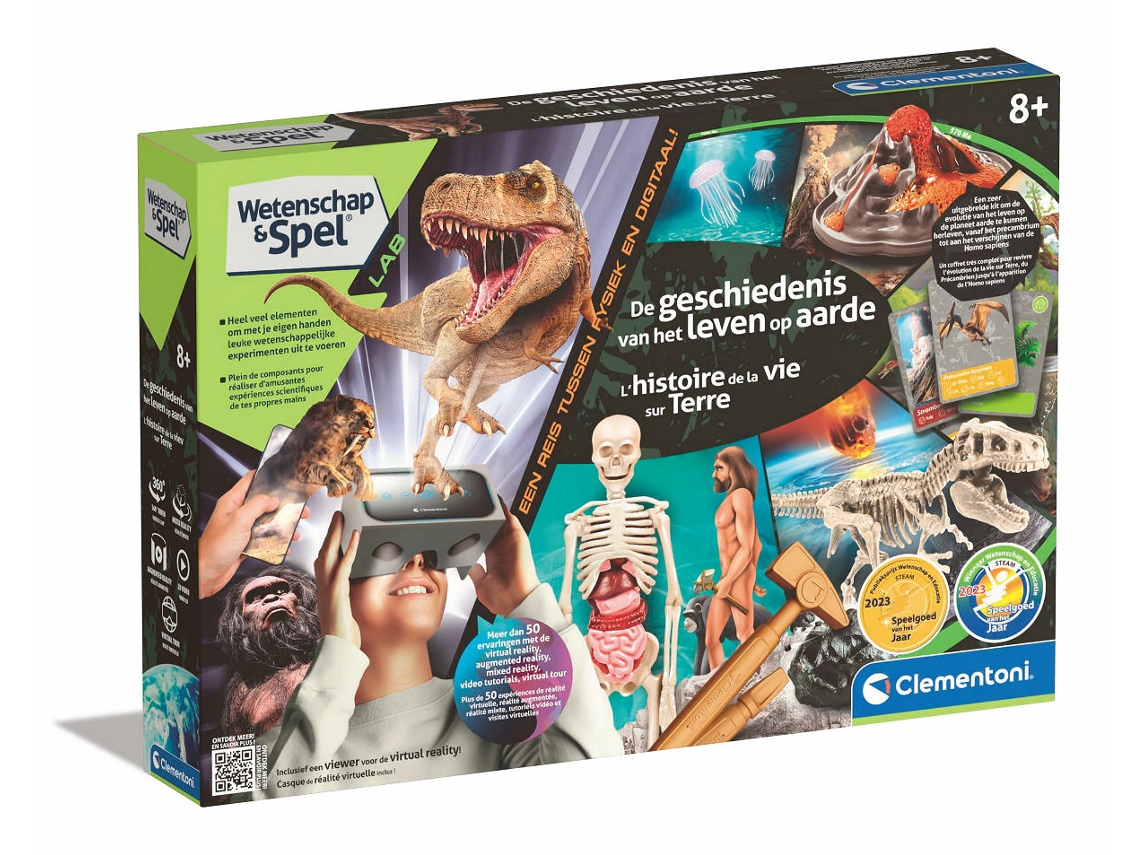Jogo Educativo Científico Clementoni História Da Terra Óculos De Realidade Virtual
