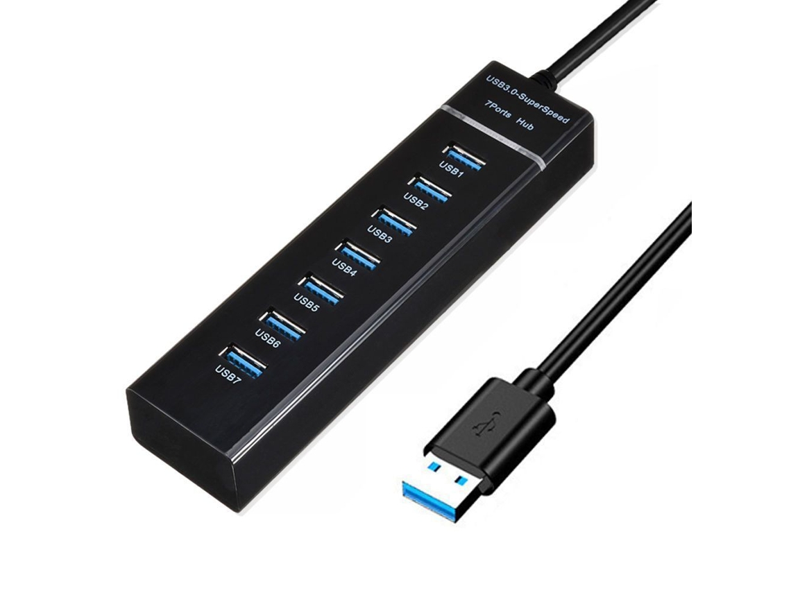 Cabo De 0,5 Metro De Comprimento, Estação De Expansão Multi-interface Usb 3.0 De 7 Portas, Hub Externo Para Laptop