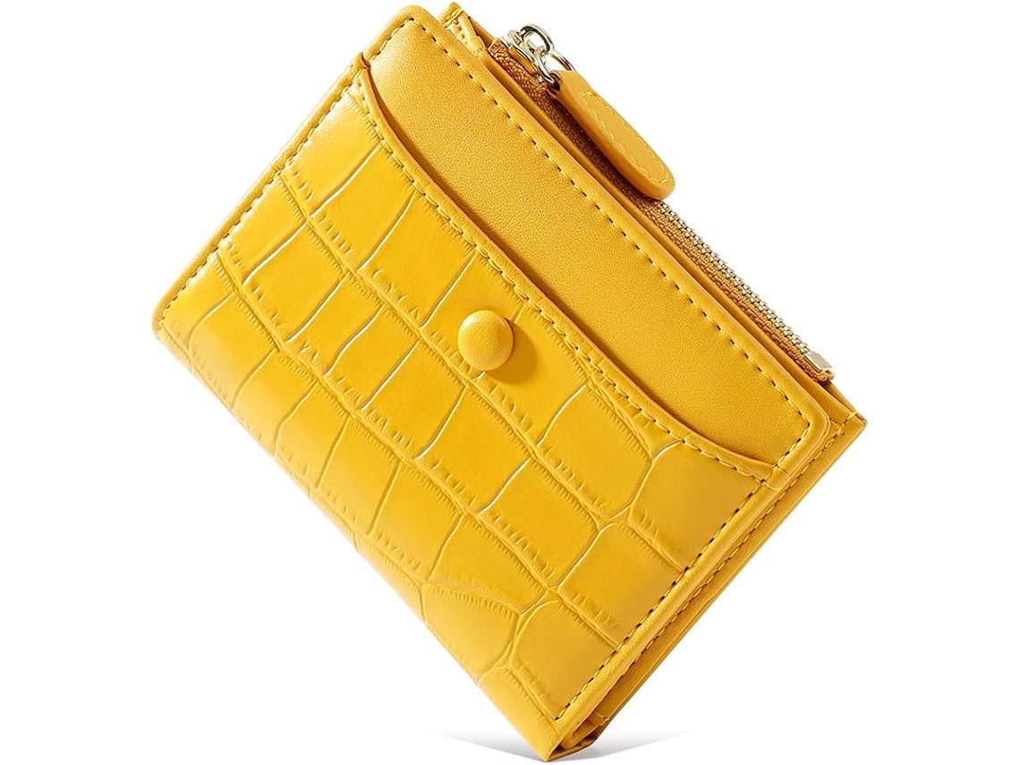 Carteira Pequena Mesdômes - Porta-moedas Em Pele Elegante - Amarelo
