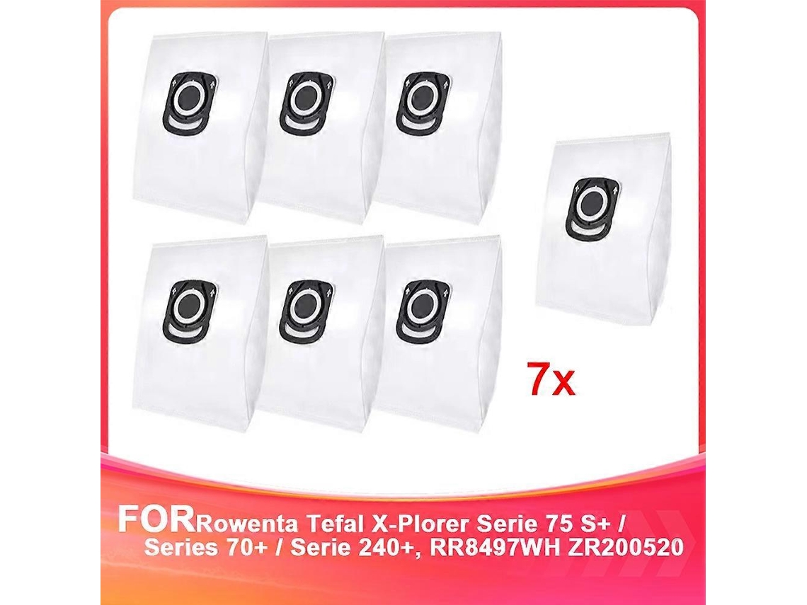 Saco Para Pó Para Aspirador De Pó Rowenta Tefal X-plorer Série 75 S+ / Série 70+ / Série 240+, Rr8497wh Zr200520