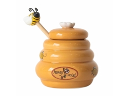 2026 olla para Almacenar Miel 175ml Con Diseño Novedoso Colmena Y Cucharón de Madera Con Detalles de Abeja